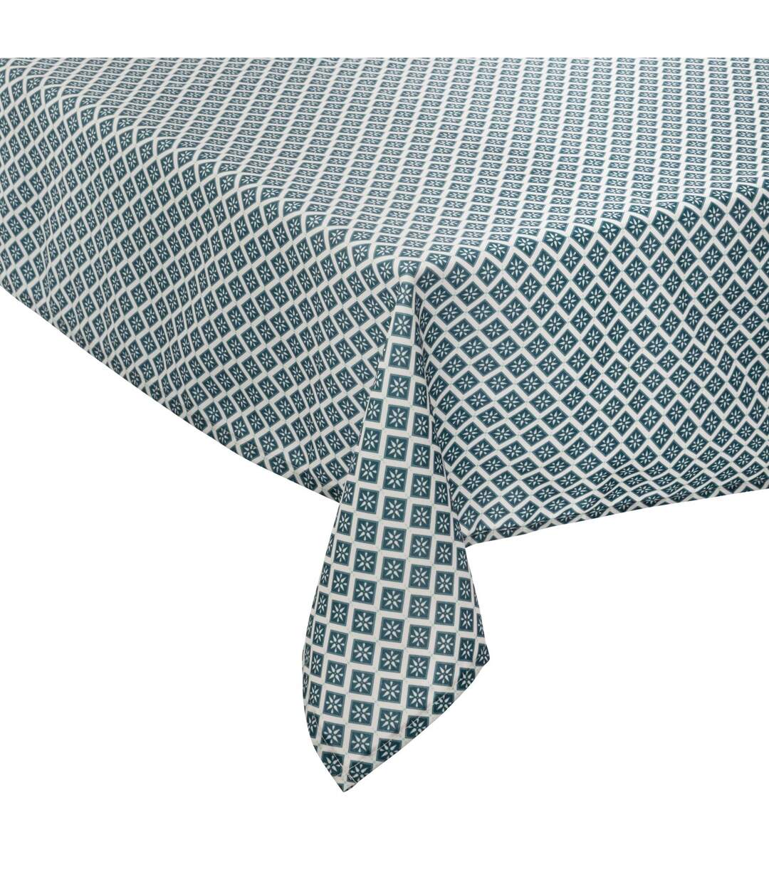 Nappe anti-tache ethnique Tikal - L. 240 x l . 140 cm - Bleu