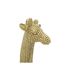 Statuette Déco en Résine Girafe 40cm Or-3