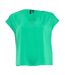 Womens/ladies marys dana satin top green Vero Moda-1