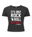 Womens/ladies It´s Only Rock N Roll The Rolling Stones Crop Top Charcoal Amplified-1