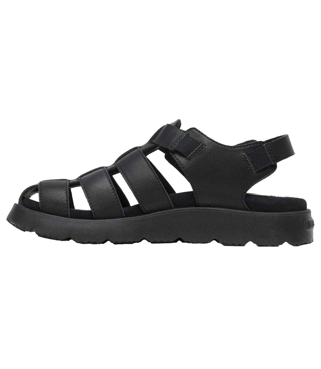 Unisex Adult Fisherman Leather Sandals Black Merrell-3