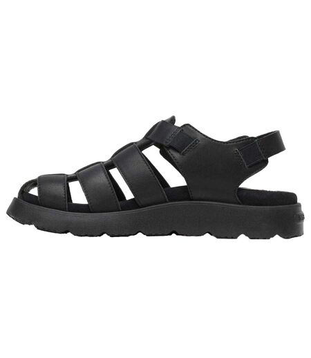 Unisex Adult Fisherman Leather Sandals Black Merrell