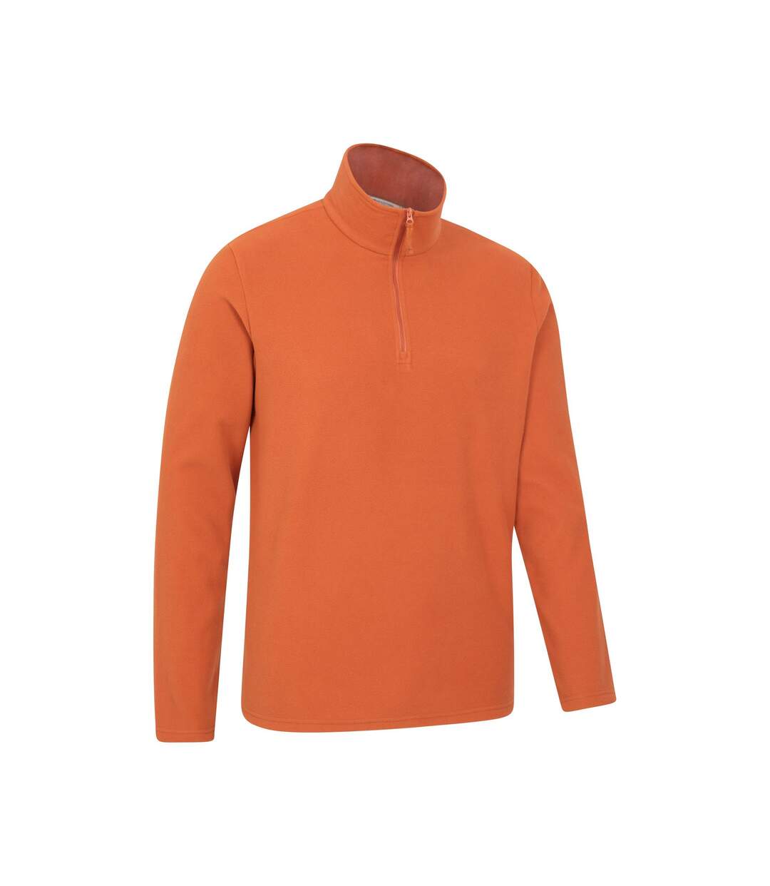 Mens Camber Ii Half Zip Fleece Top Burnt Orange Mountain Warehouse-4