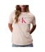 T-Shirt beige femme calvin klein jeans hero-1