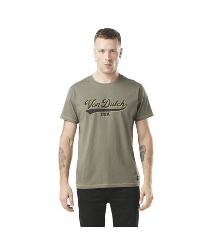 T-shirt homme col rond avec print en coton Colleg Vondutch