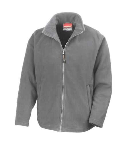 Mens horizon micro high density compact fleece jacket grey Result