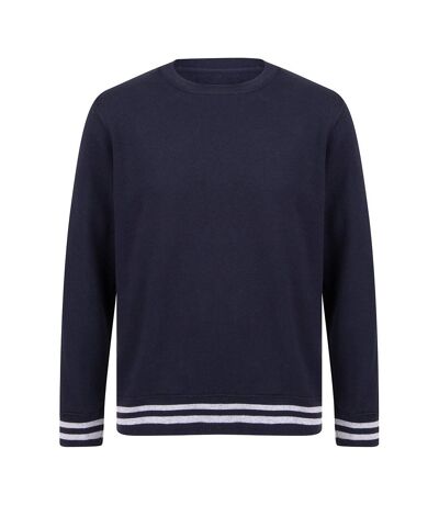Front Row - Sweatshirt RAYURE - Unisexe (Bleu marine / gris chiné) - UTPC3975