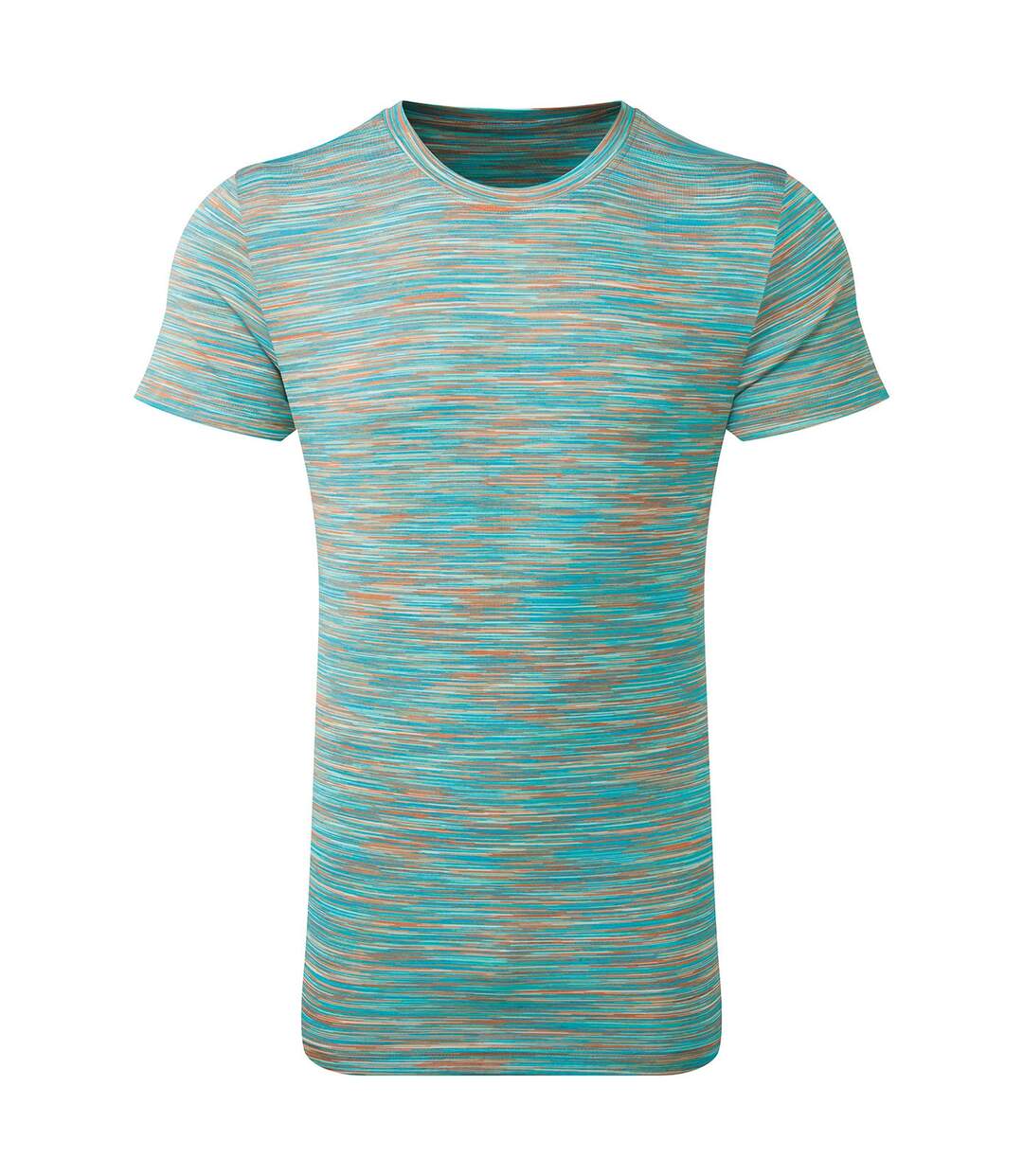 T-shirt Motif/style Teinture Spatiale Adulte Orange Menthe TriDri-1