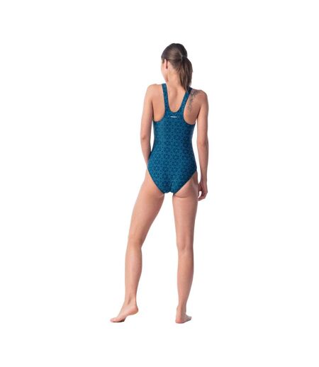 Maillot De Bain 1 Pièce Seaweed Femme Mer De Gibraltar Bleu Paon Aquawave