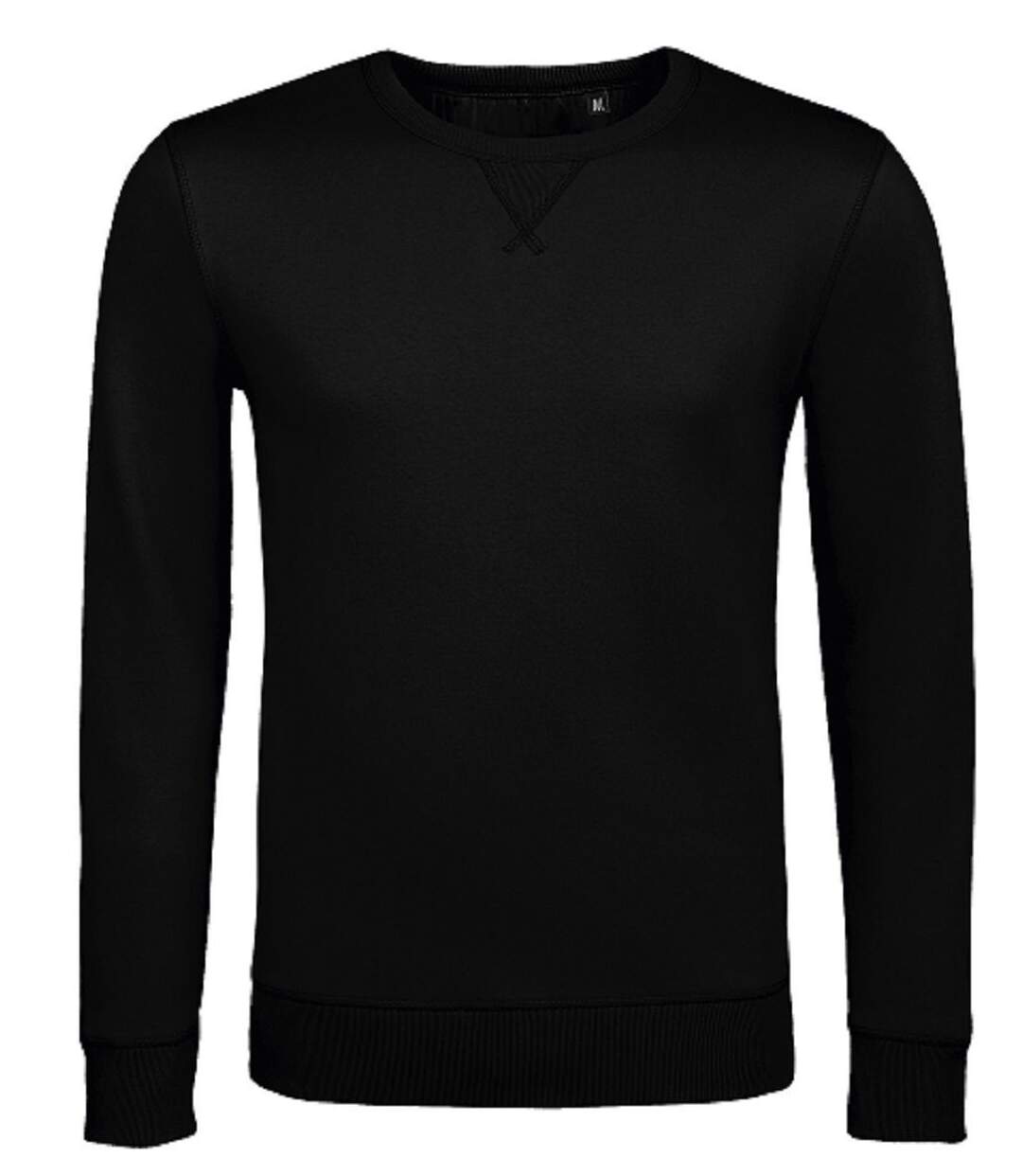 Sweat shirt col rond - Homme - 02990 - noir-1