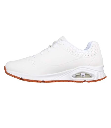 Mens Uno Sr Sutal Safety Trainers White Skechers