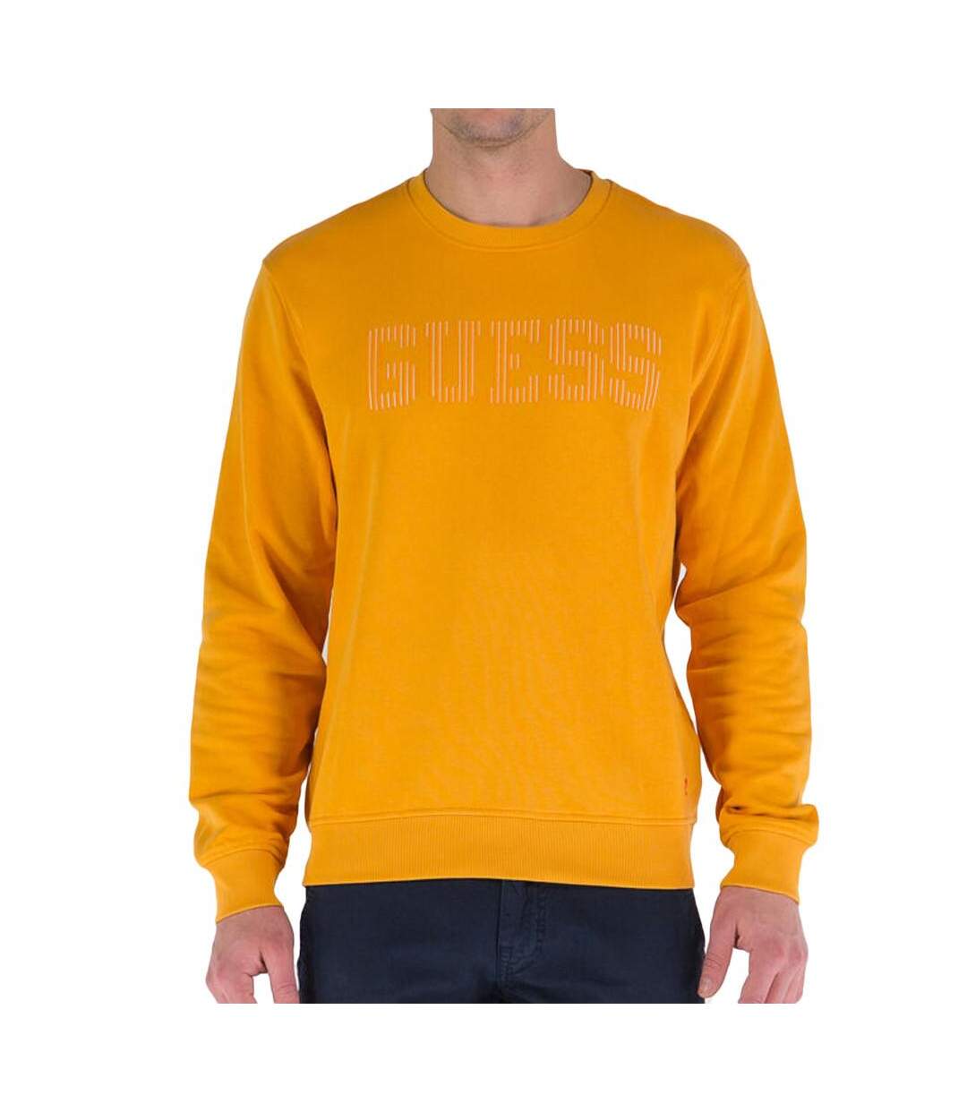 Sweat Orange Homme Guess Beau Cn Fleece - L-1