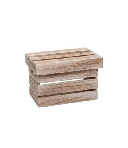 Lot de 3 Boîtes de Rangement Warm 38cm Naturel