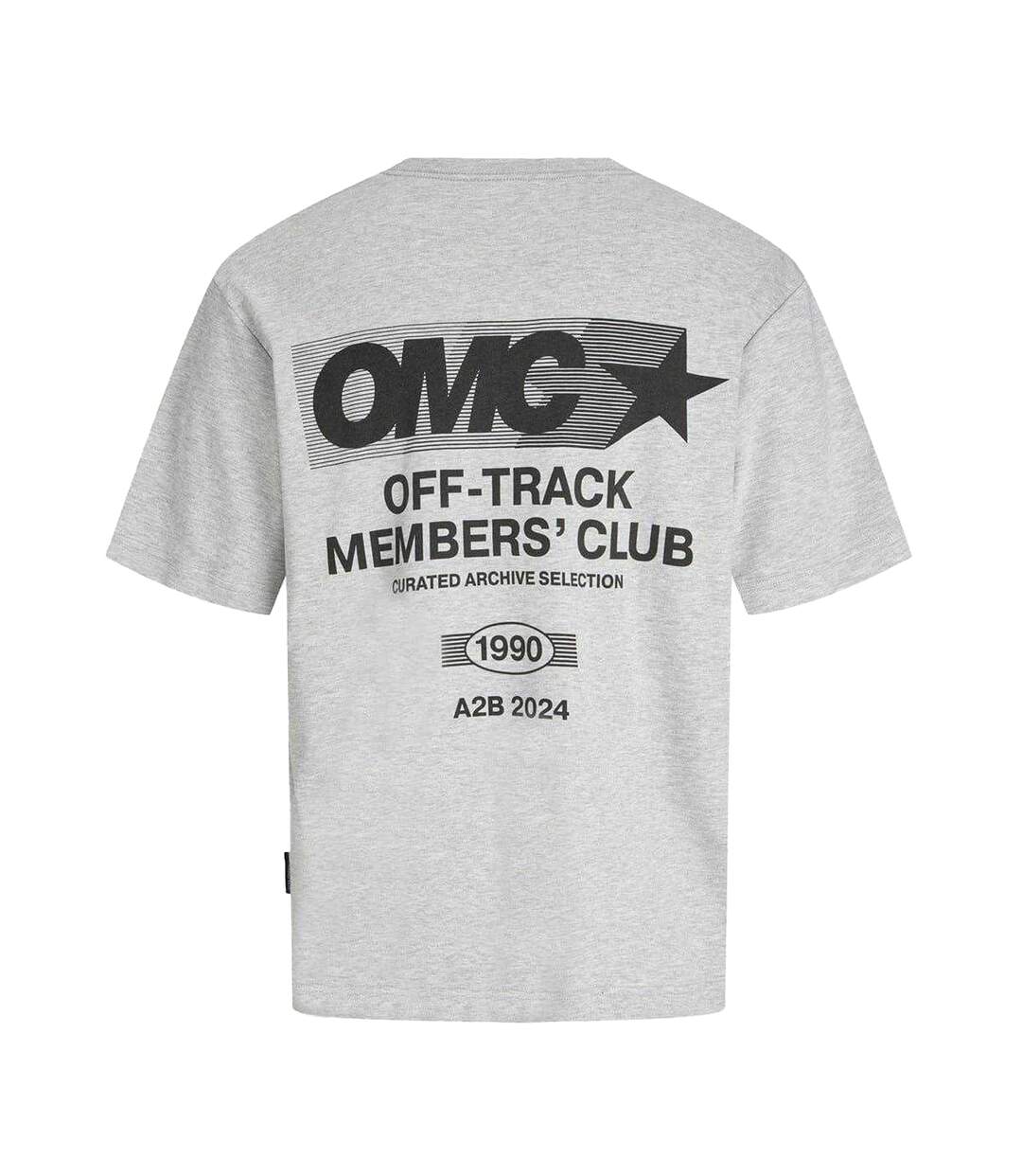 Mens Cotton Regular T-shirt Light Grey Melange Jack And Jones-3