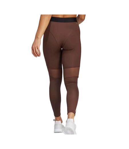 Legging Marron Femme Adidas Hyglm - L