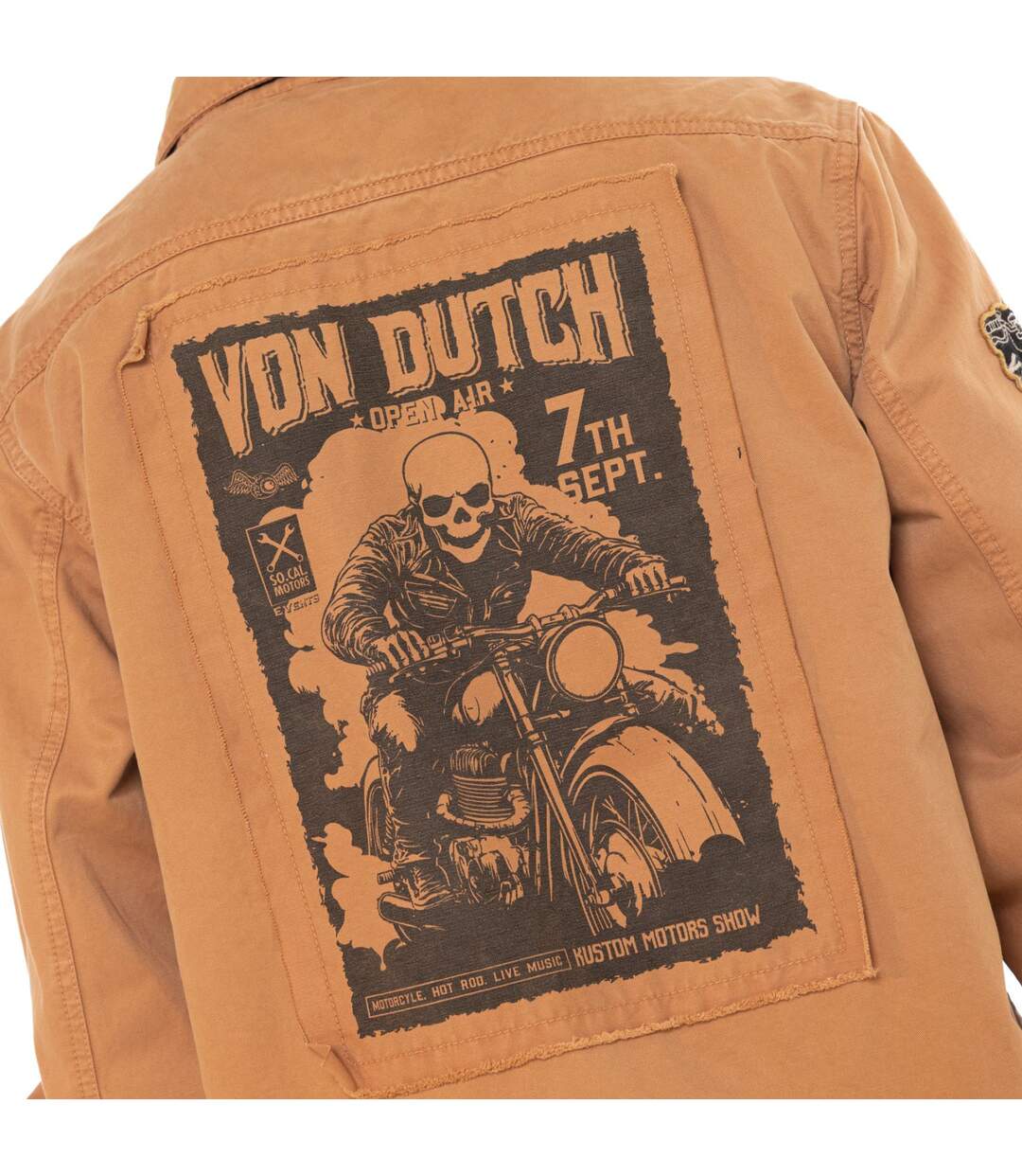 Surchemise homme en twill avec poches print et écussons Kust Vondutch-4