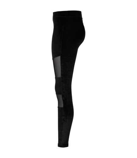 Legging Motif/style Maille Tech Femme Noir Urban Classics