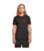 T-shirt Ringer Pour Hommes Fusain Cerise Build Your Brand-2
