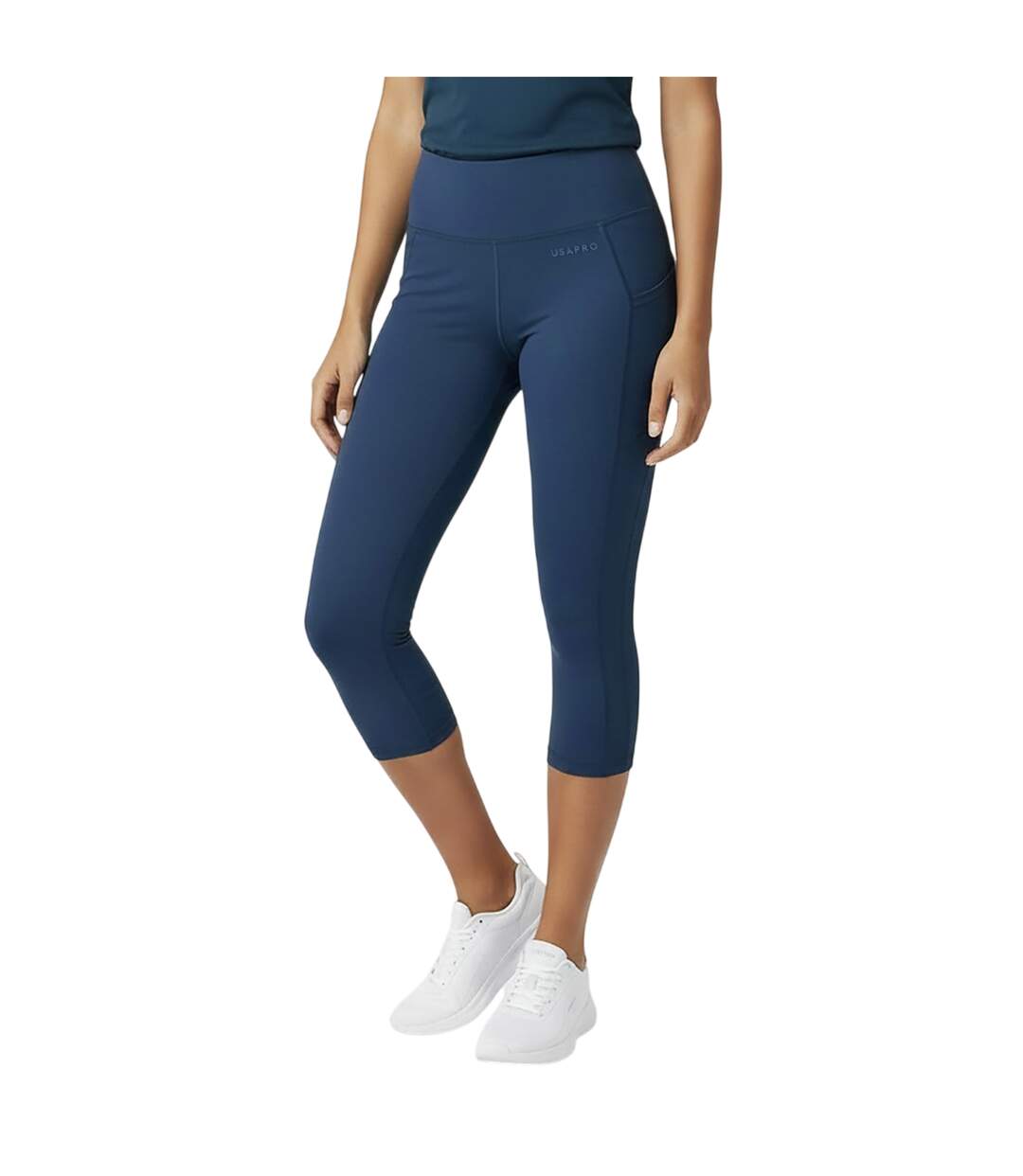 Legging Motif/style Court Femme Bleu Marine USA Pro-1