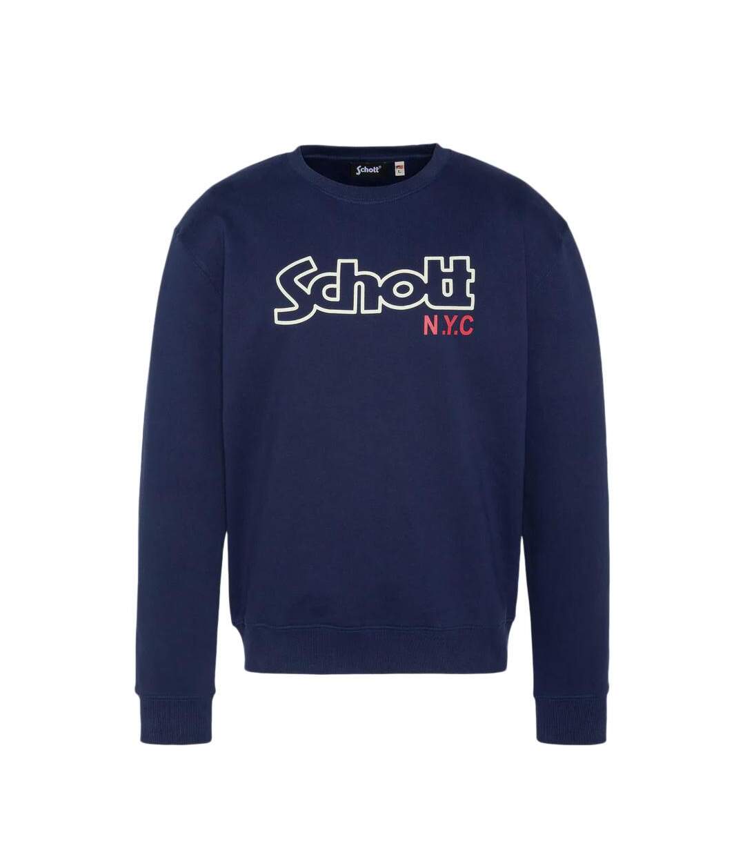 Sweat marine homme schott stanley-1