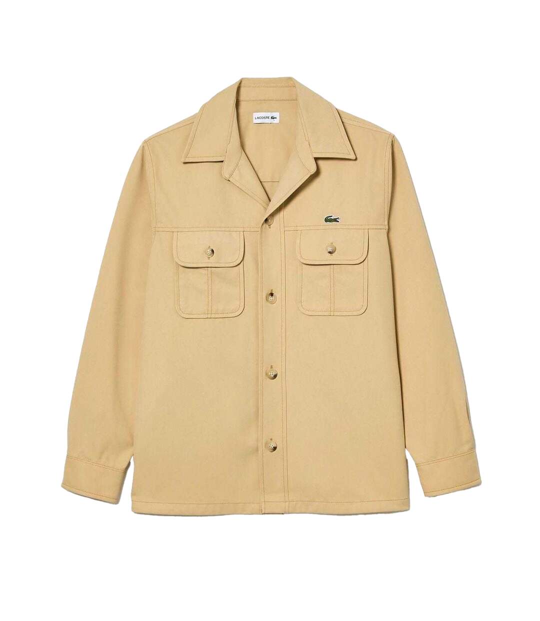 Surchemise Style Motif Écossais Homme Beige Lacoste-2