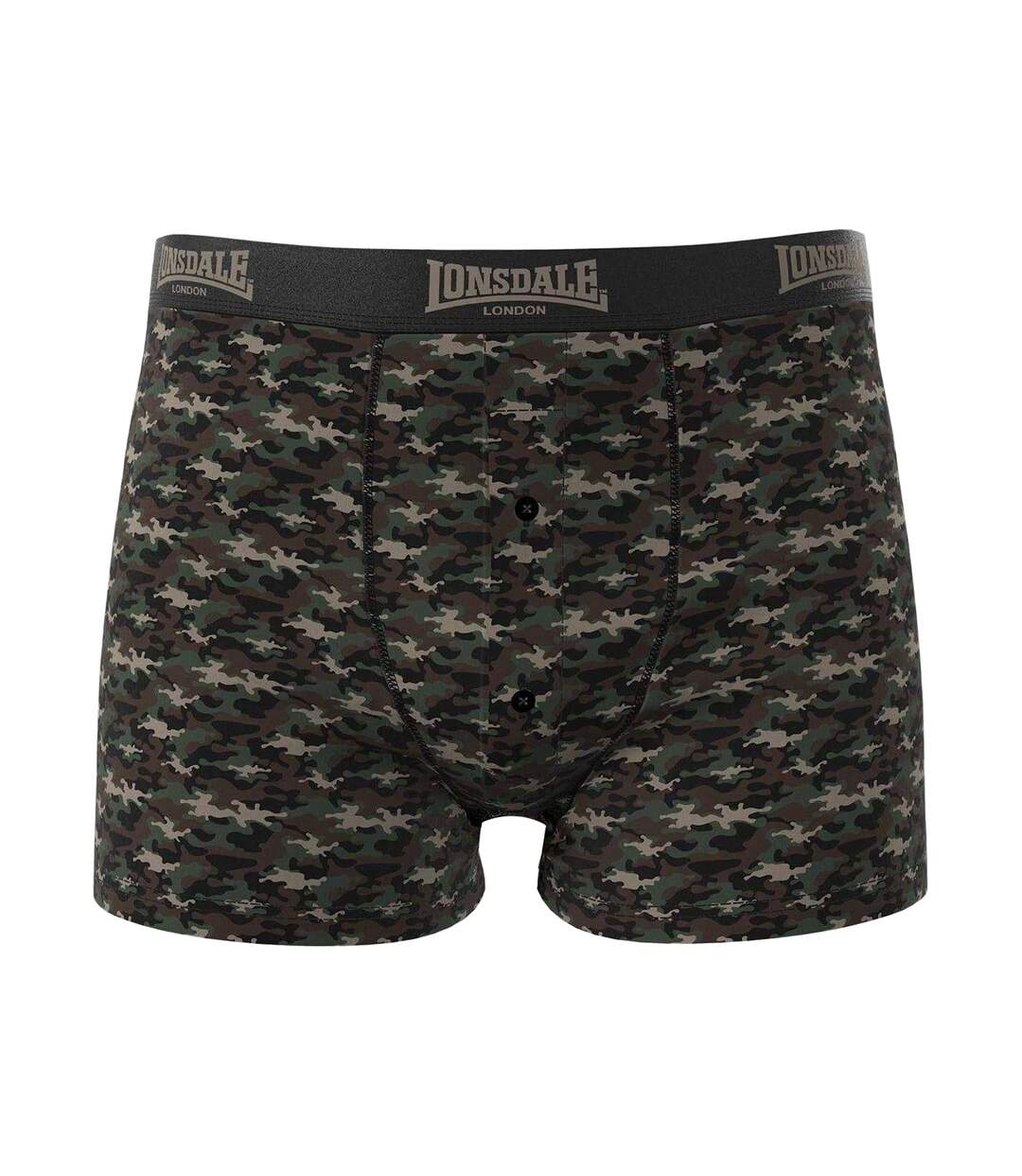Boxers Homme Kaki Vert Kaki Lonsdale-3