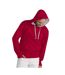 Sweatshirt À Capuche Homme Rouge Blanc SG-1