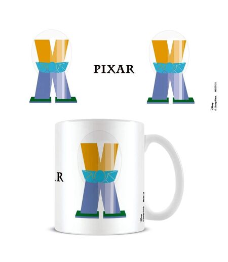 Disney Pixar X Alphabet Mug (White/Yellow/Violet) (One Size) - UTPM4593