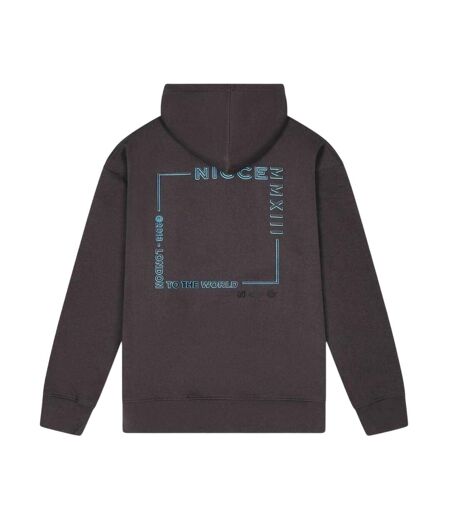 Mens Davido Long-sleeved Hoodie Coal Nicce