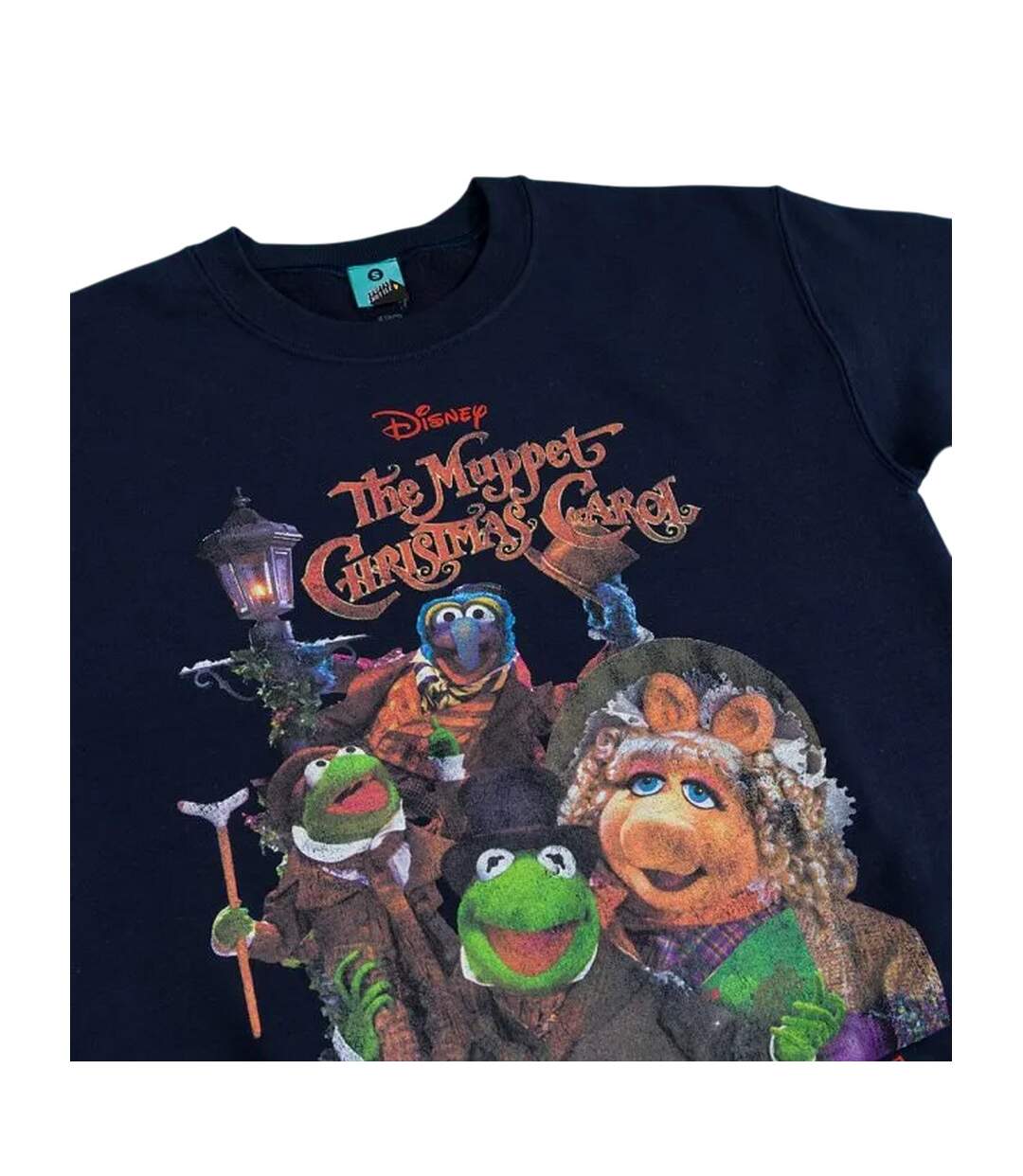 Sweat Adulte Bleu Marine The Muppets Christmas Carol-3
