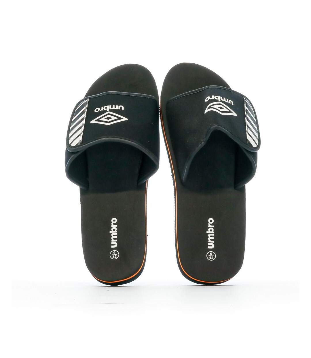 Claquettes noir/orange homme umbro remo-2
