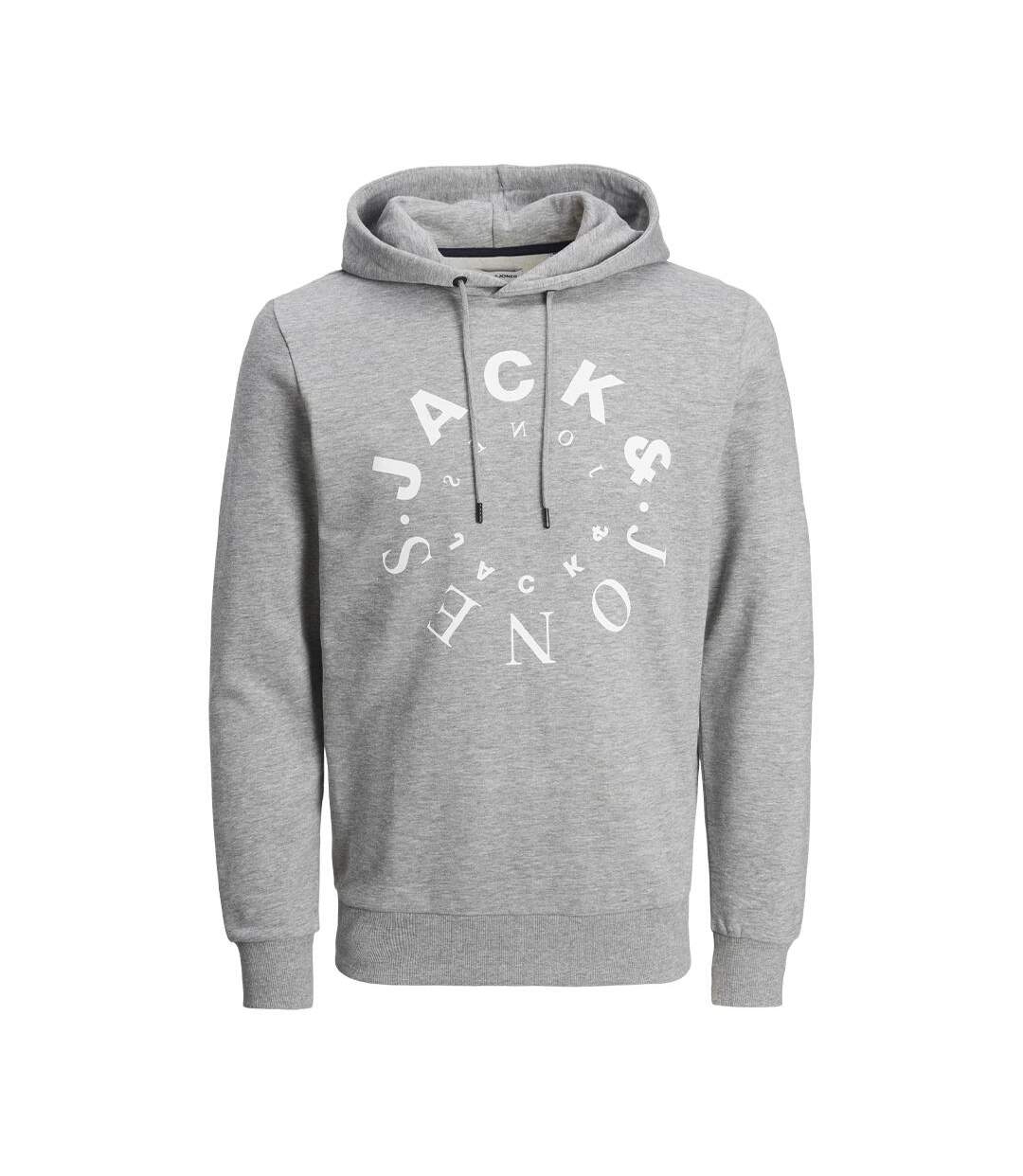 Sweat à Capuche Gris Homme Jack & Jones Warrior - XL-1