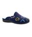 Chaussons mules love femme bleu marine Lunar