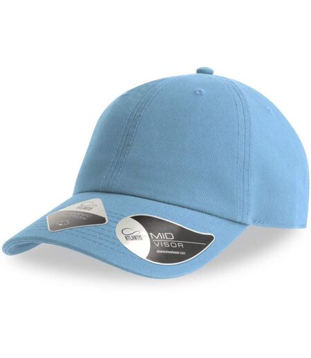 Unisex adult fraser 6 panel organic cotton baseball cap columbia blue Atlantis