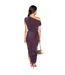 Robe Mi-longue Épaules Dénudées Motif/style Scintillant Femme Pourpre AX Paris-2