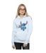 Disney Sweat à capuche hypnotisé Lilo And Stitch Femme/Ladies (Gris sportif) - UTBI5534-2