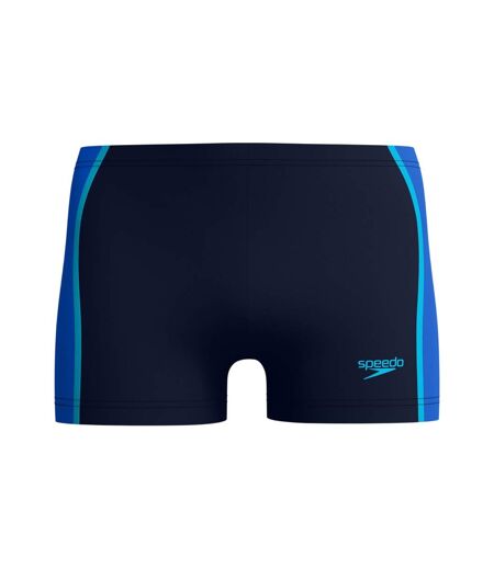 Mens Splice Solid Swim Shorts Navy Blue Speedo