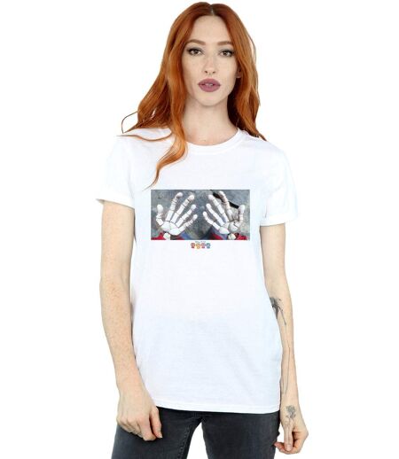 Disney - T-shirt COCO MIGUEL SKELETON HANDS - Femme (Blanc) - UTBI16507