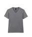 T-shirt À Manches Courtes Et Col En V Homme Gris Chiné Gildan-1