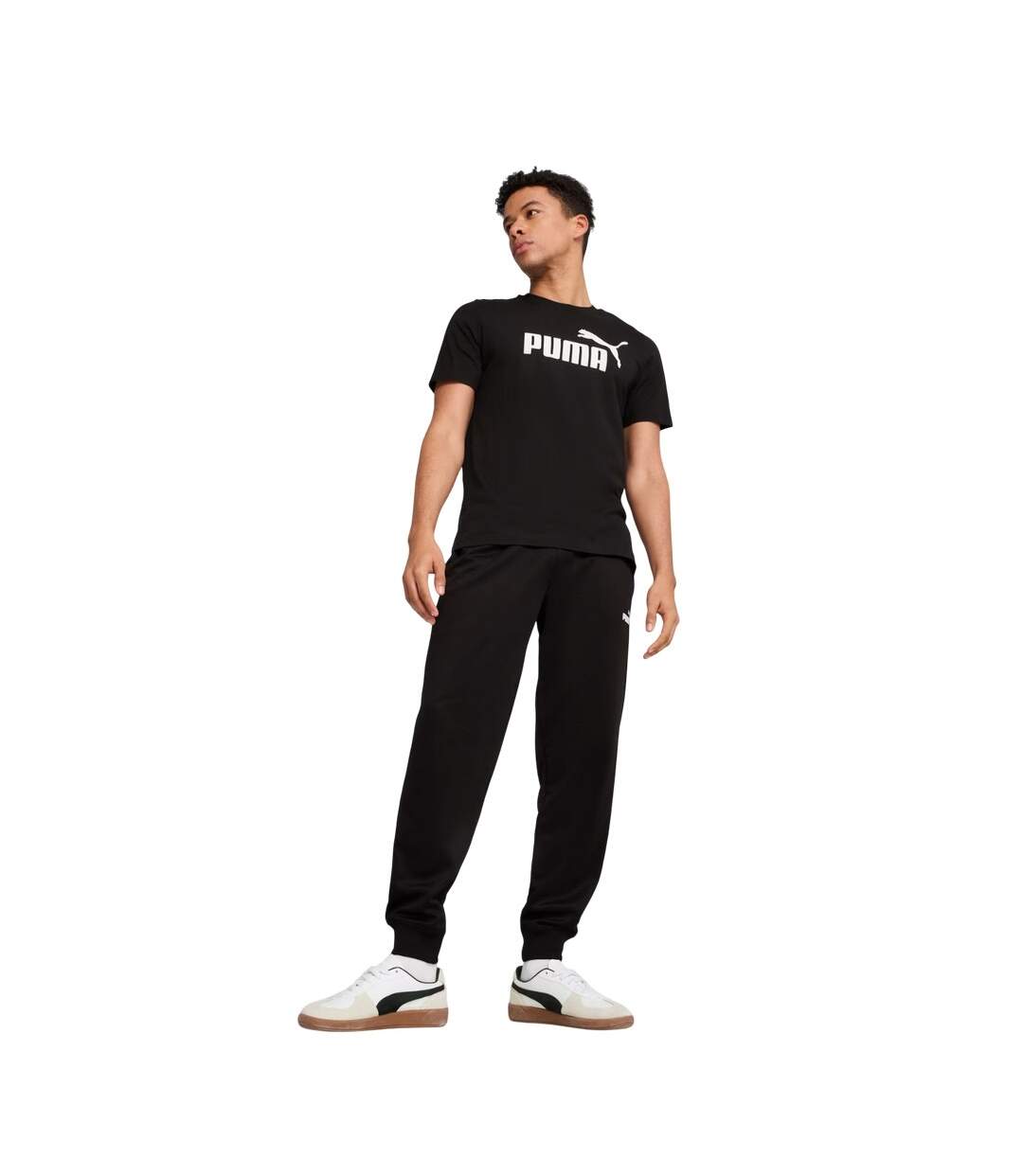 T-shirt Style Logo Ess No.1 Homme Noir Puma-4