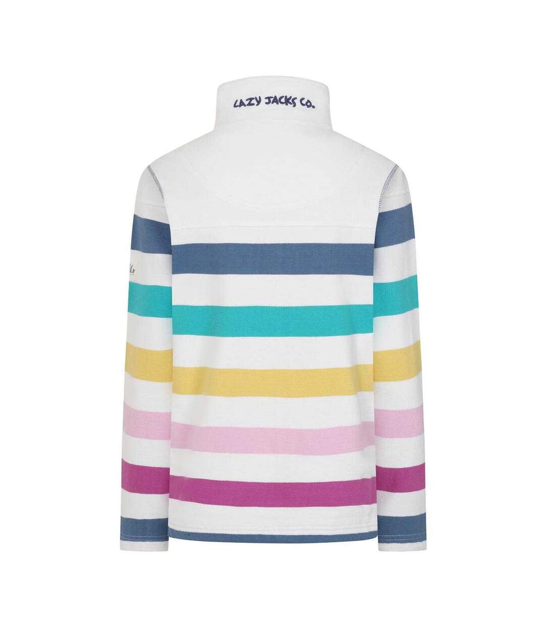 Womens/ladies Full Zip Sweatshirt Multicoloured Lazy Jacks-2