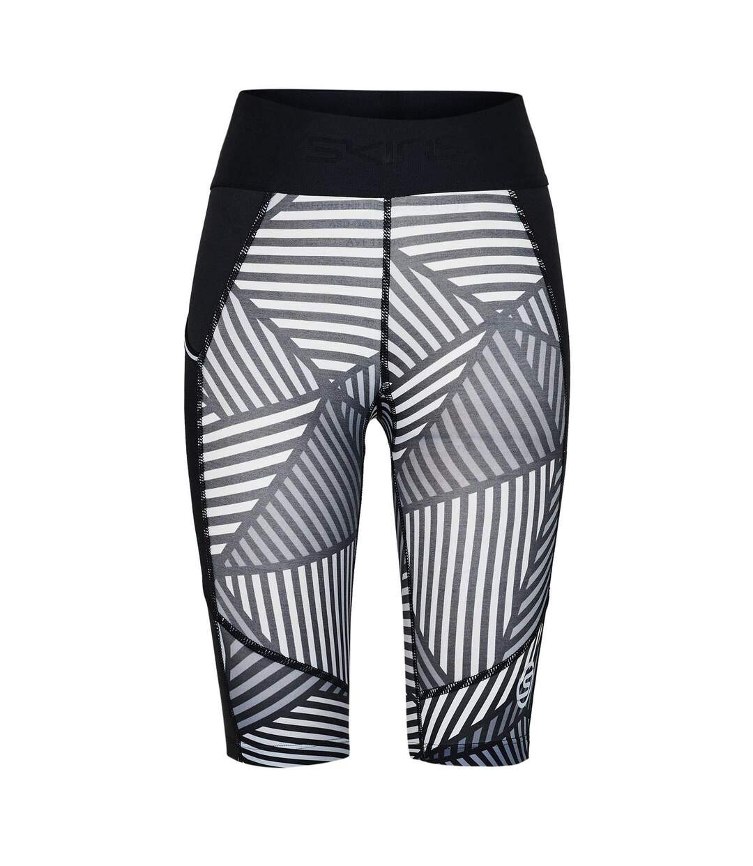 Short De Compression Series-1 Femme Blanc Noir Skins-1