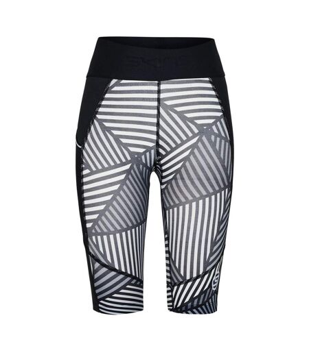 Short De Compression Series-1 Femme Blanc Noir Skins