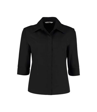 Kustom Kit Ladies Continental 3/4 Length Sleeve Blouse (Black) - UTBC628