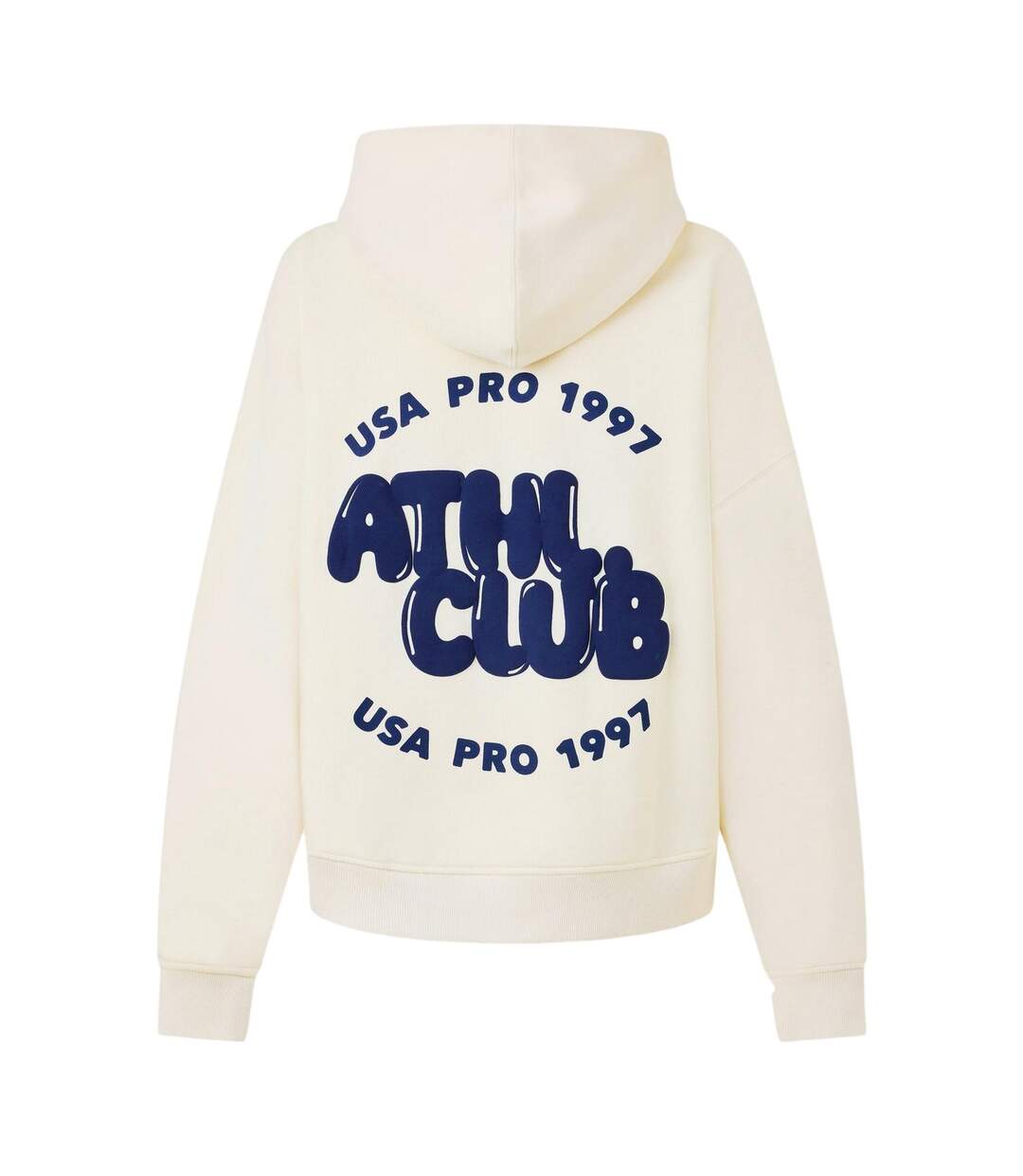 Unisex Adult Oversized Hoodie Cream USA Pro-2