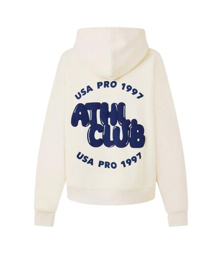 Unisex Adult Oversized Hoodie Cream USA Pro