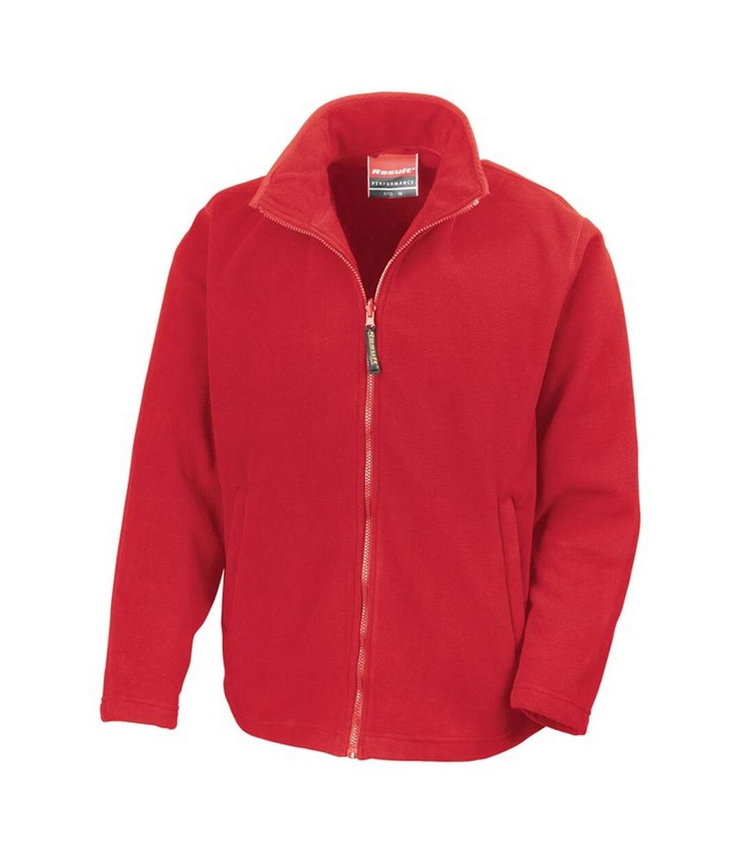 Mens horizon micro high density compact fleece jacket red Result-1