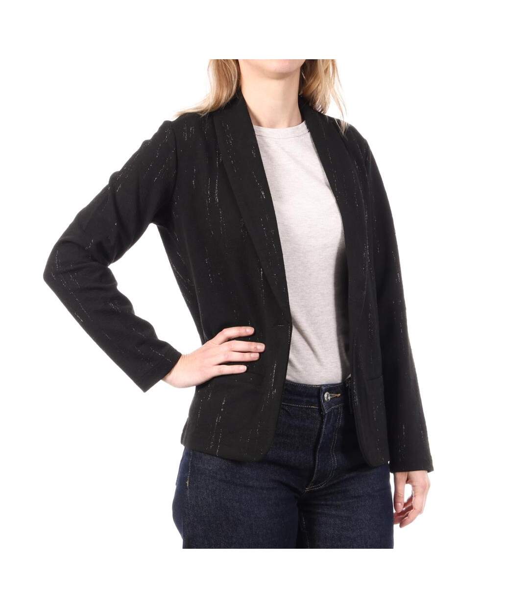Blazer noir femme sun valley ygbo-1