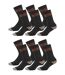 Chaussettes de Travail BLACK ET DECKER pour Homme Résistance et Qualité Pro Pack de 6 Paires Noires Black et Decker