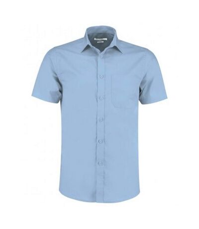 Chemise poplin hommes bleu clair Kustom Kit